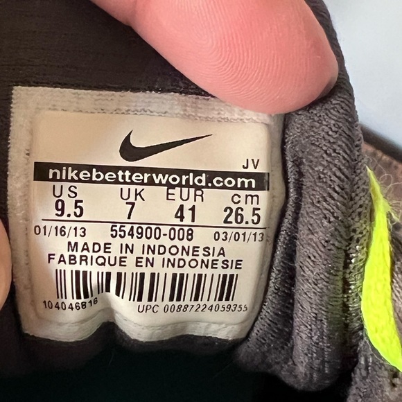 Nike Women’s Size 9.5 Revolution 2 Athletic Shoes Grey Blue SEF1204 - Picture 5 of 5